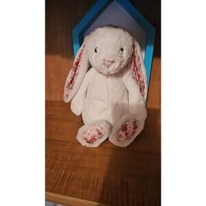Jellycat Authentic Blossom Cream Bunny BERRY Medium  NWT